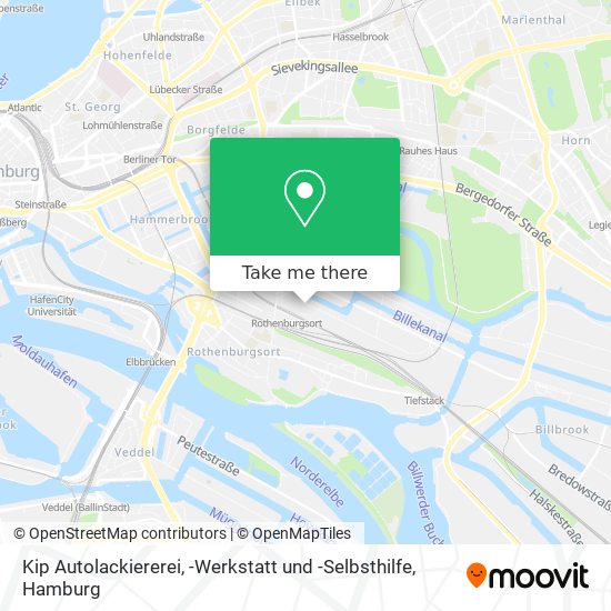 Kip Autolackiererei, -Werkstatt und -Selbsthilfe map