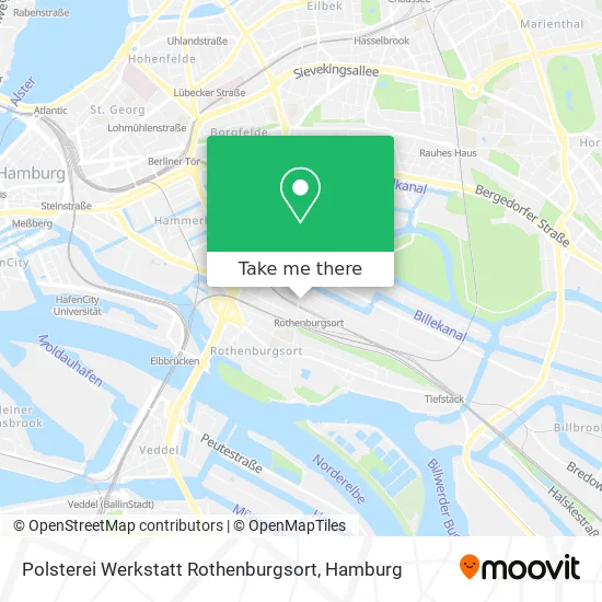 Карта Polsterei Werkstatt Rothenburgsort