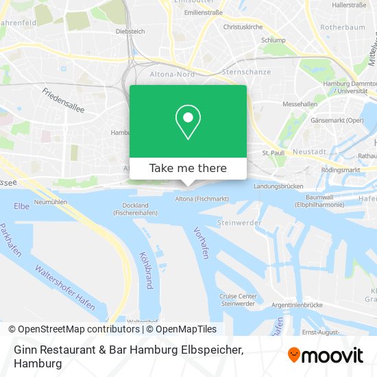 Ginn Restaurant & Bar Hamburg Elbspeicher map