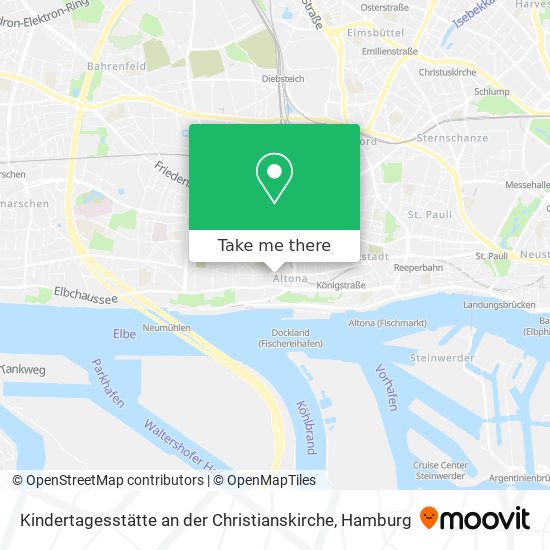 Карта Kindertagesstätte an der Christianskirche