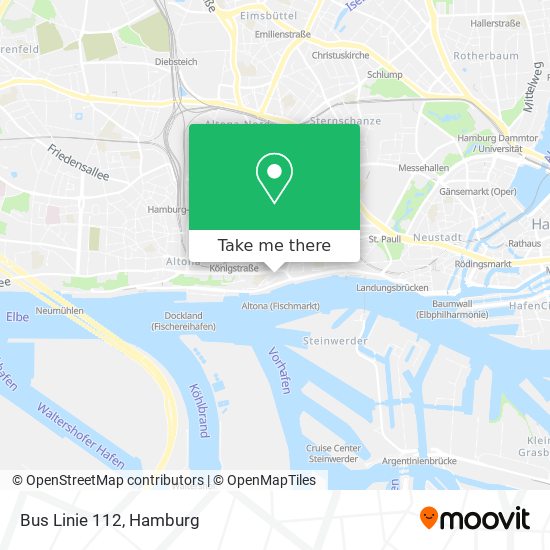 Bus Linie 112 map