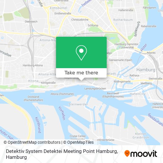 Detektiv System Detektei Meeting Point Hamburg map