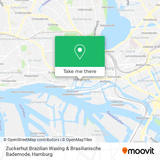 Карта Zuckerhut Brazilian Waxing & Brasilianische Bademode