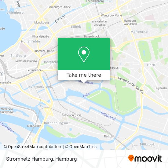Stromnetz Hamburg map