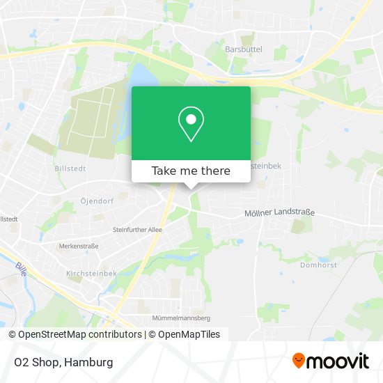 O2 Shop map