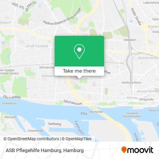ASB Pflegehilfe Hamburg map
