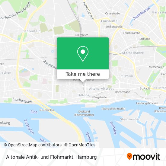 Altonale Antik- und Flohmarkt map
