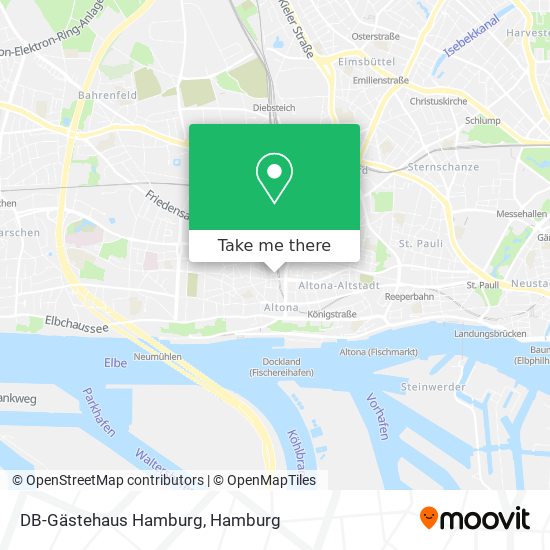 DB-Gästehaus Hamburg map