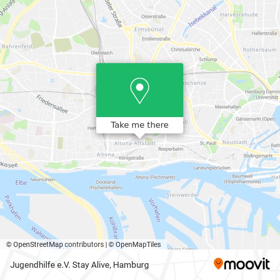 Jugendhilfe e.V. Stay Alive map