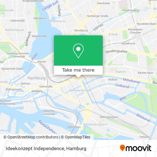Ideekonzept Independence map