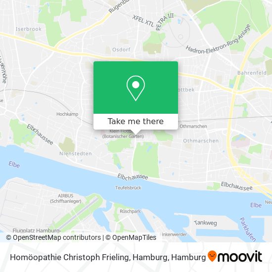Карта Homöopathie Christoph Frieling, Hamburg