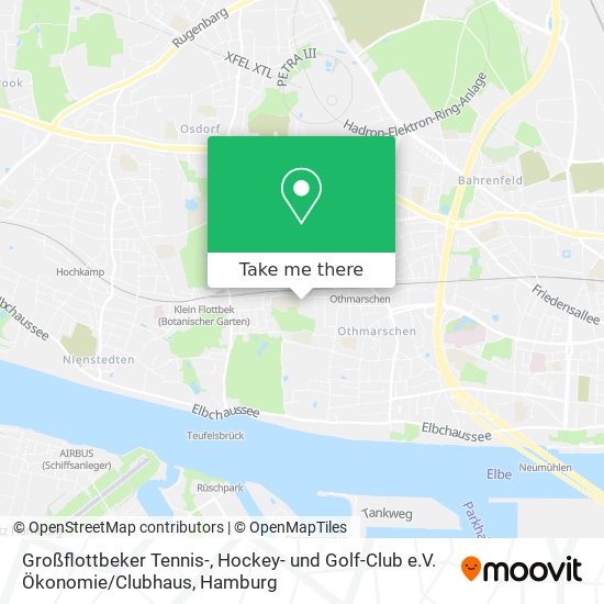 Großflottbeker Tennis-, Hockey- und Golf-Club e.V. Ökonomie / Clubhaus map