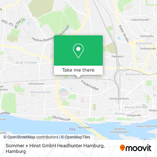 Карта Sommer + Hinst GmbH Headhunter Hamburg