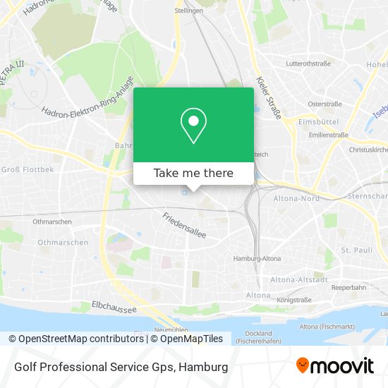 Golf Professional Service Gps map
