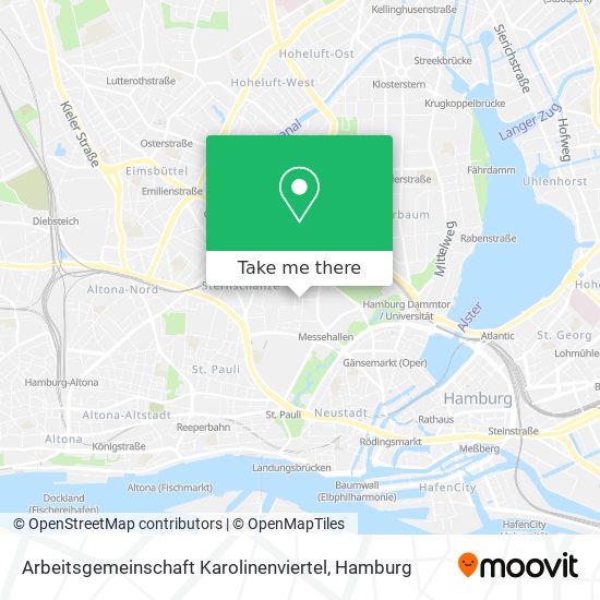 Arbeitsgemeinschaft Karolinenviertel map