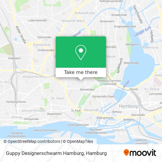 Guppy Designerschwarm Hamburg map