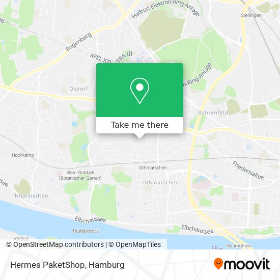 Hermes PaketShop map