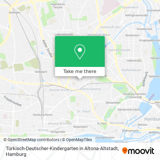 Türkisch-Deutscher-Kindergarten in Altona-Altstadt map