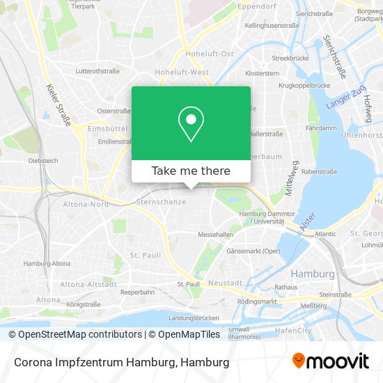 Карта Corona Impfzentrum Hamburg