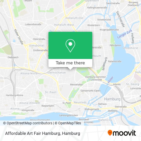 Affordable Art Fair Hamburg map