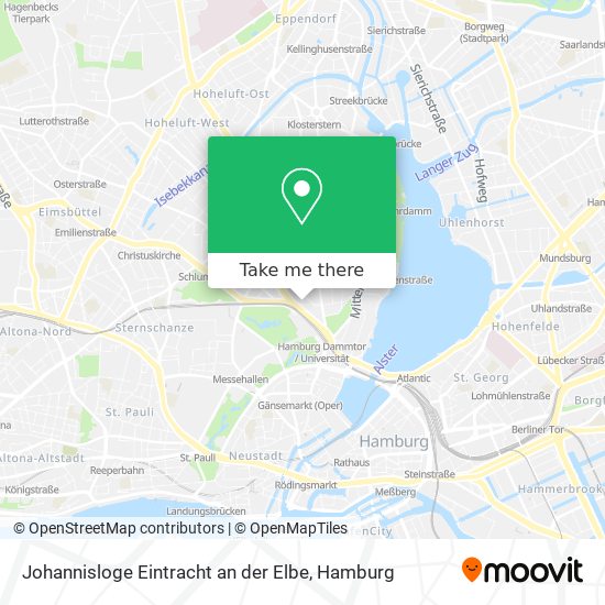 Карта Johannisloge Eintracht an der Elbe