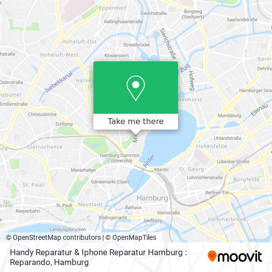 Карта Handy Reparatur & Iphone Reparatur Hamburg : Reparando