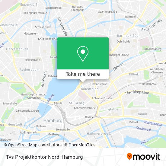 Tvs Projektkontor Nord map