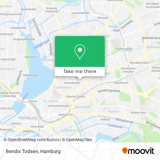 Карта Bendix Todsen