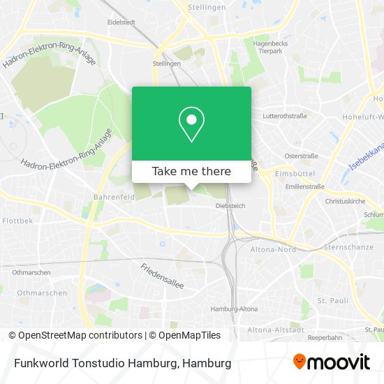 Карта Funkworld Tonstudio Hamburg