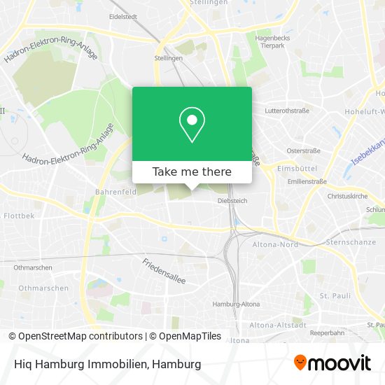 Карта Hiq Hamburg Immobilien