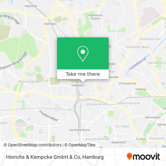 Карта Hinrichs & Kempcke GmbH & Co