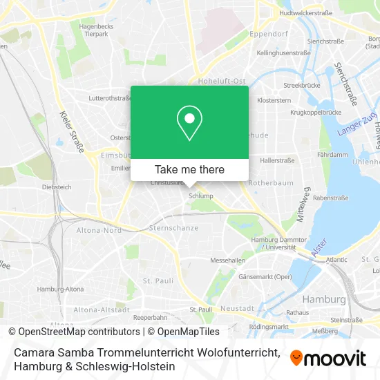 Карта Camara Samba Trommelunterricht Wolofunterricht