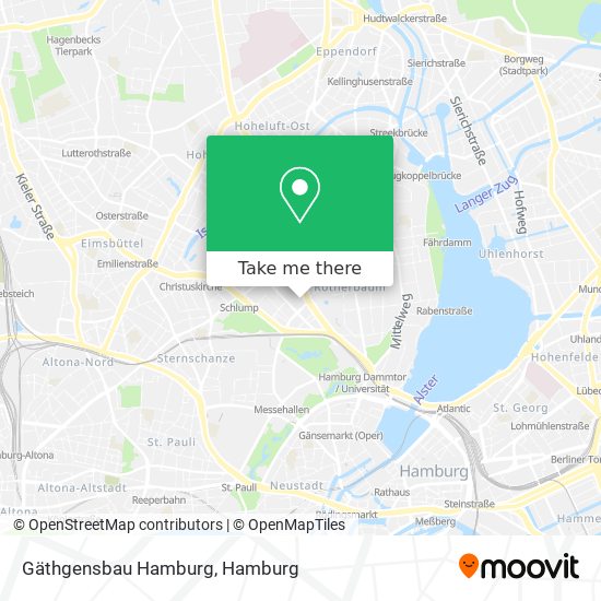 Карта Gäthgensbau Hamburg
