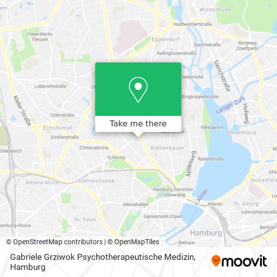 Gabriele Grziwok Psychotherapeutische Medizin map