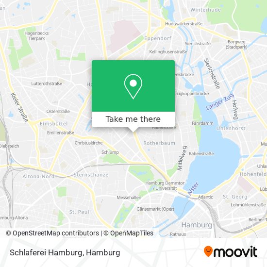 Schlaferei Hamburg map