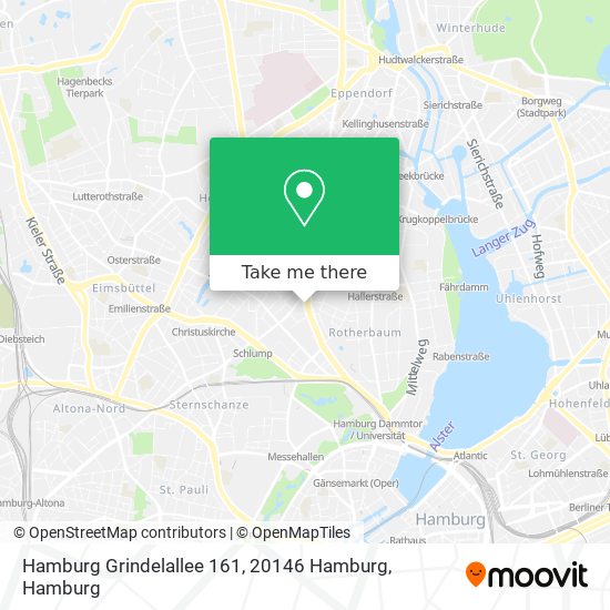 Карта Hamburg Grindelallee 161, 20146 Hamburg