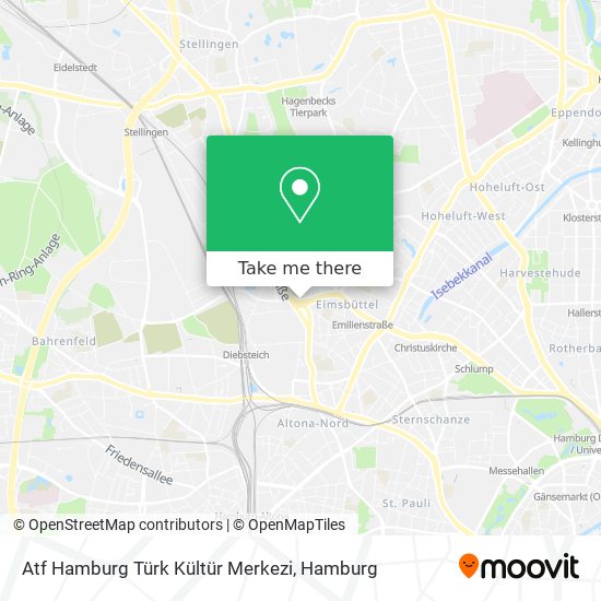 Карта Atf Hamburg Türk Kültür Merkezi