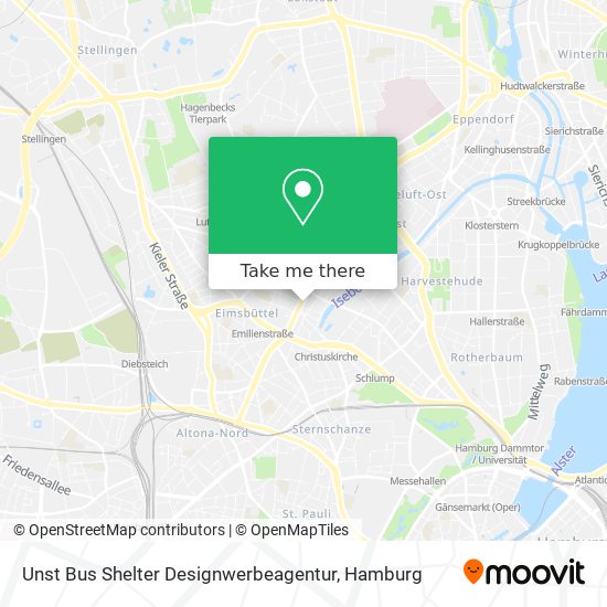 Карта Unst Bus Shelter Designwerbeagentur