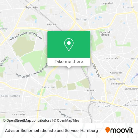 Advisor Sicherheitsdienste und Service map