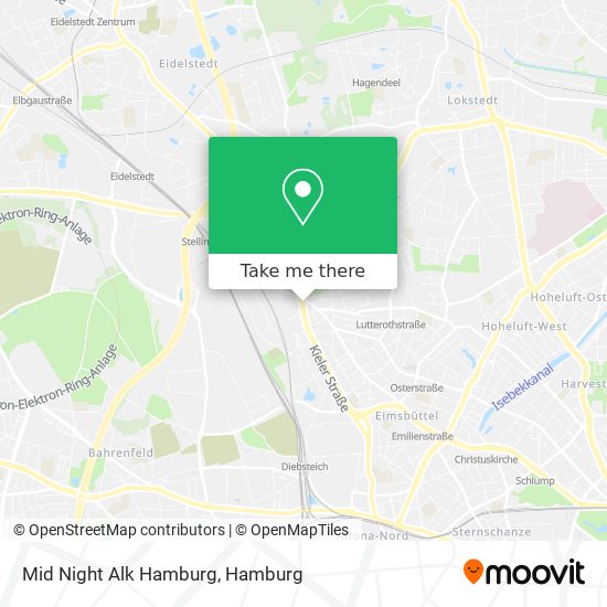 Mid Night Alk Hamburg map