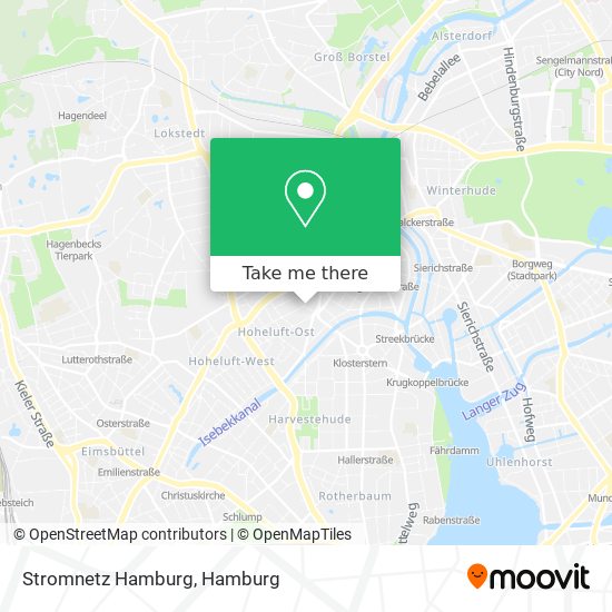 Stromnetz Hamburg map