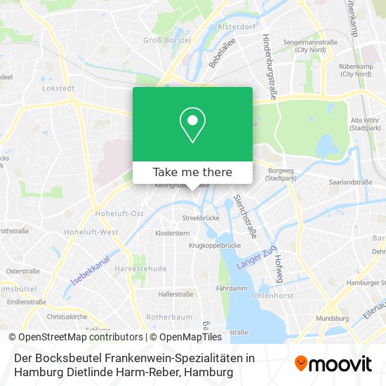 Карта Der Bocksbeutel Frankenwein-Spezialitäten in Hamburg Dietlinde Harm-Reber