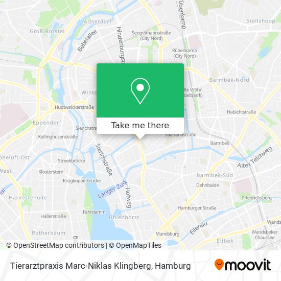 Tierarztpraxis Marc-Niklas Klingberg map