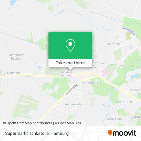 Supermarkt Tankstelle map