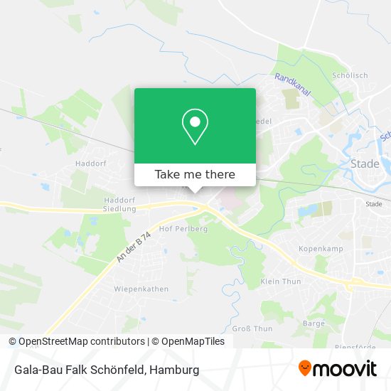 Gala-Bau Falk Schönfeld map