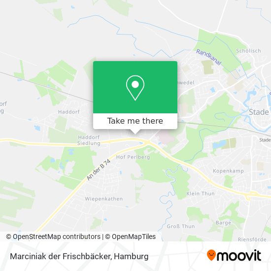 Marciniak der Frischbäcker map