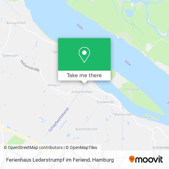 Ferienhaus Lederstrumpf im Feriend map