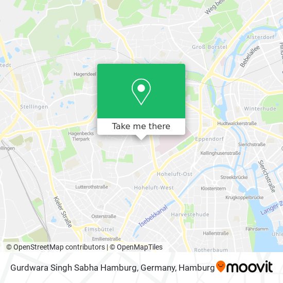 Gurdwara Singh Sabha Hamburg, Germany map
