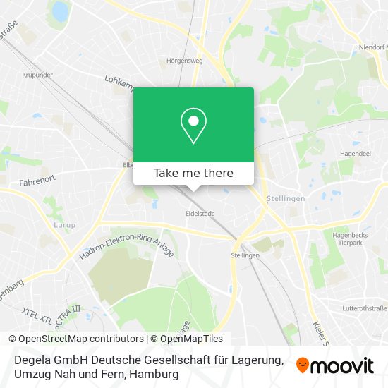 Карта Degela GmbH Deutsche Gesellschaft für Lagerung, Umzug Nah und Fern