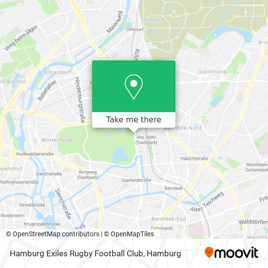 Hamburg Exiles Rugby Football Club map